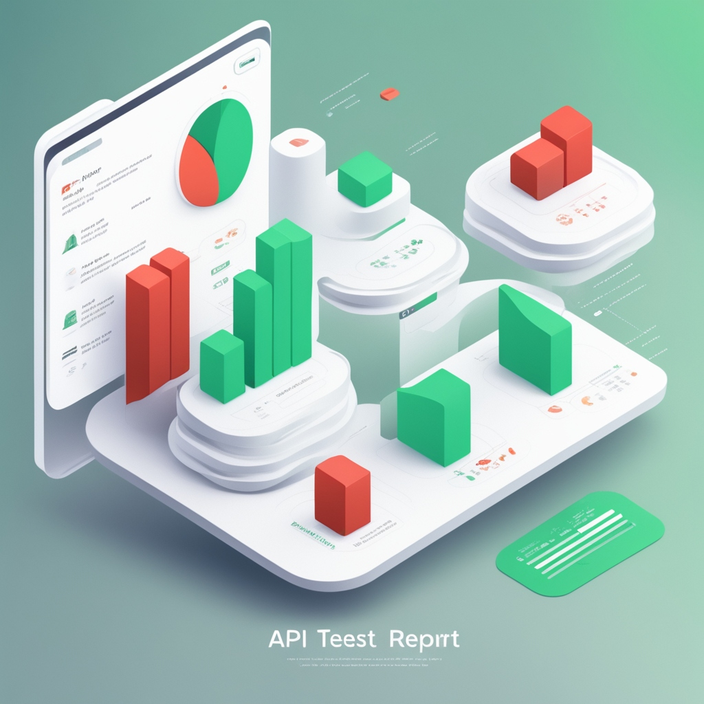 API regression report showing pass and fail trends